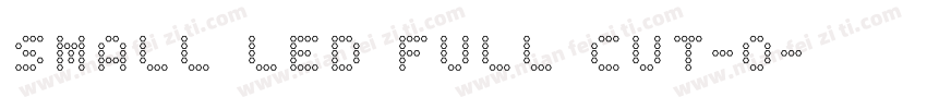 SMALL LED FULL CUT-O字体转换